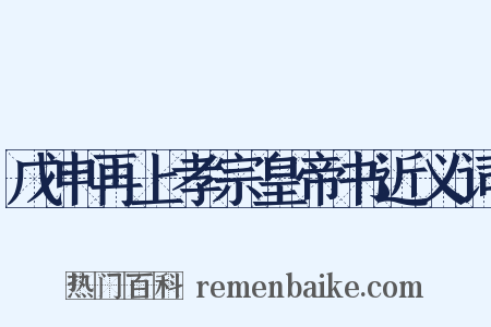 戊申再上孝宗皇帝书近义词是什么意思的图片